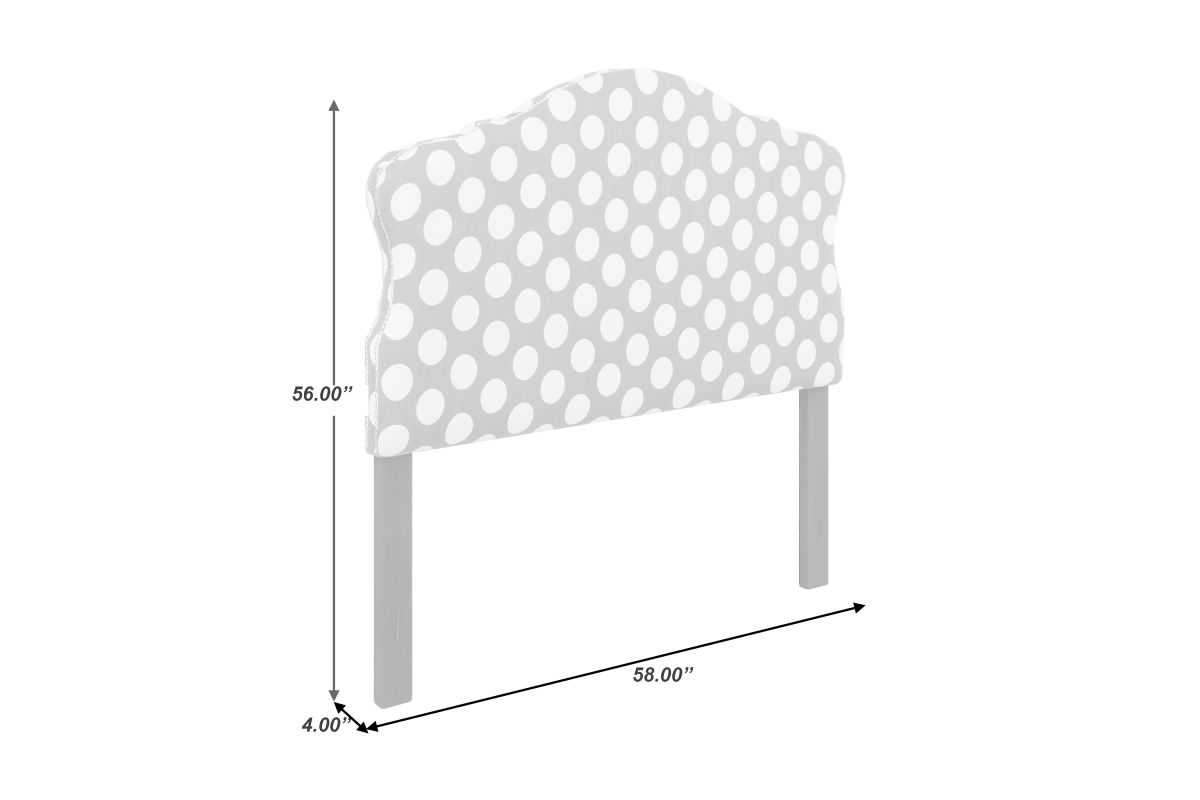 Dana Pink Upholstered Full Headboard at GardnerWhite