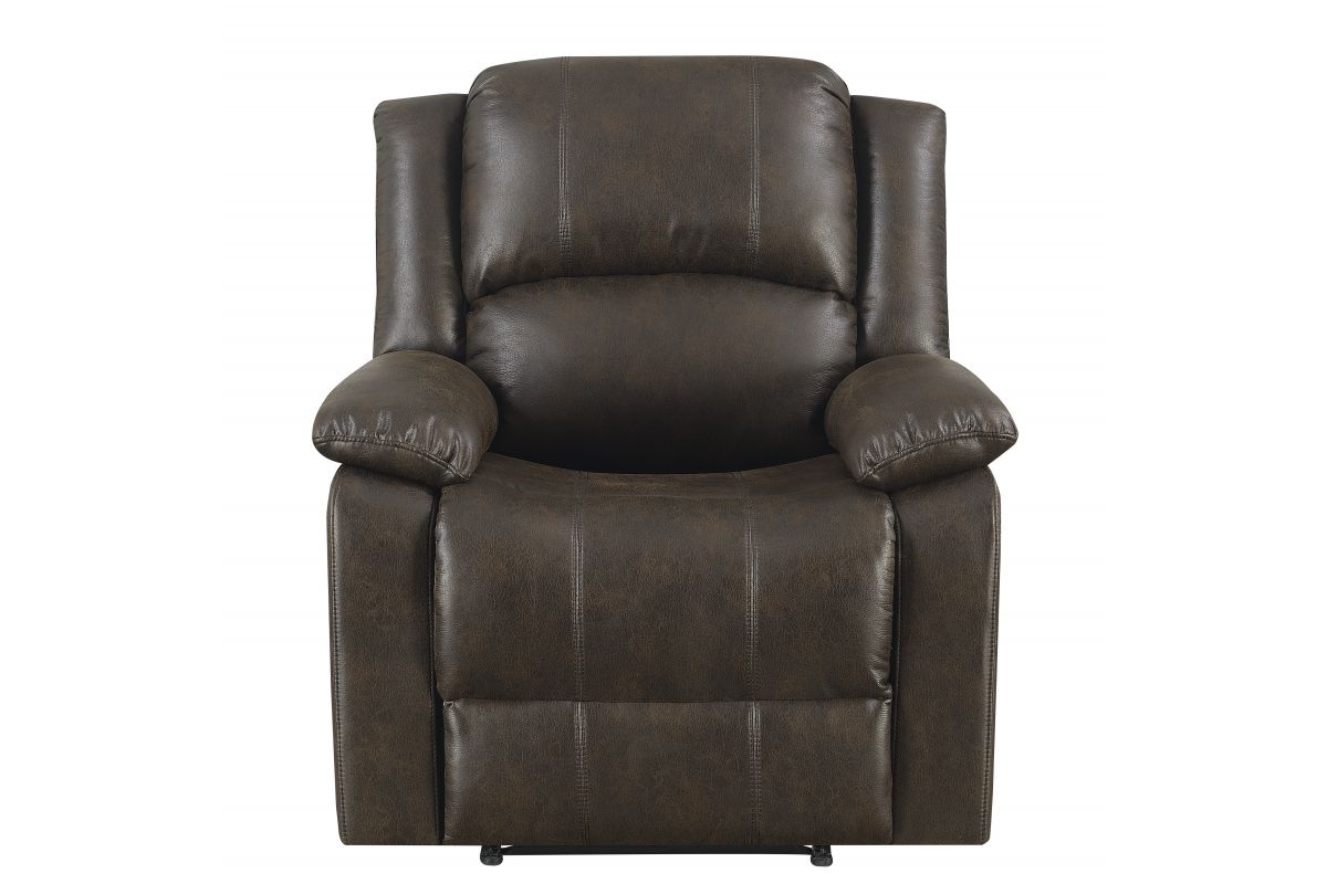 Wall Hugger Manual Recliner in Walnut Brown at GardnerWhite