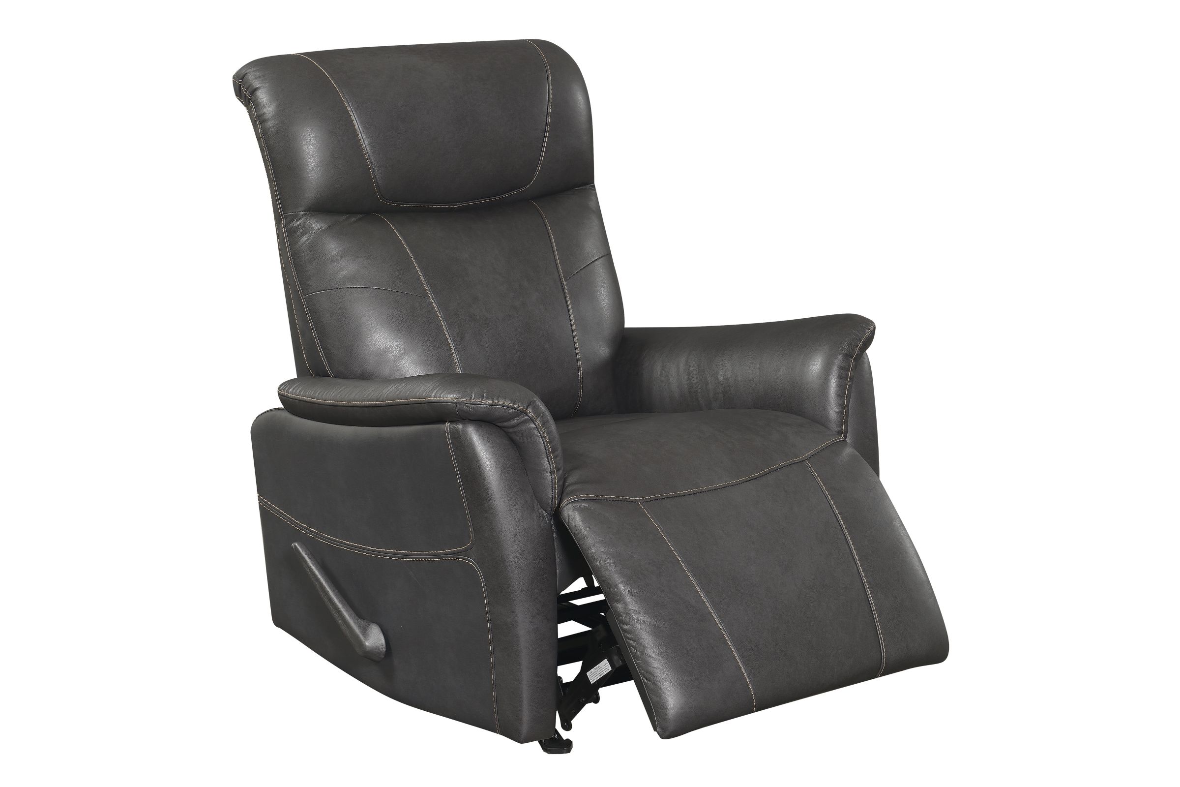 Raine Leather Rocker Recliner at GardnerWhite