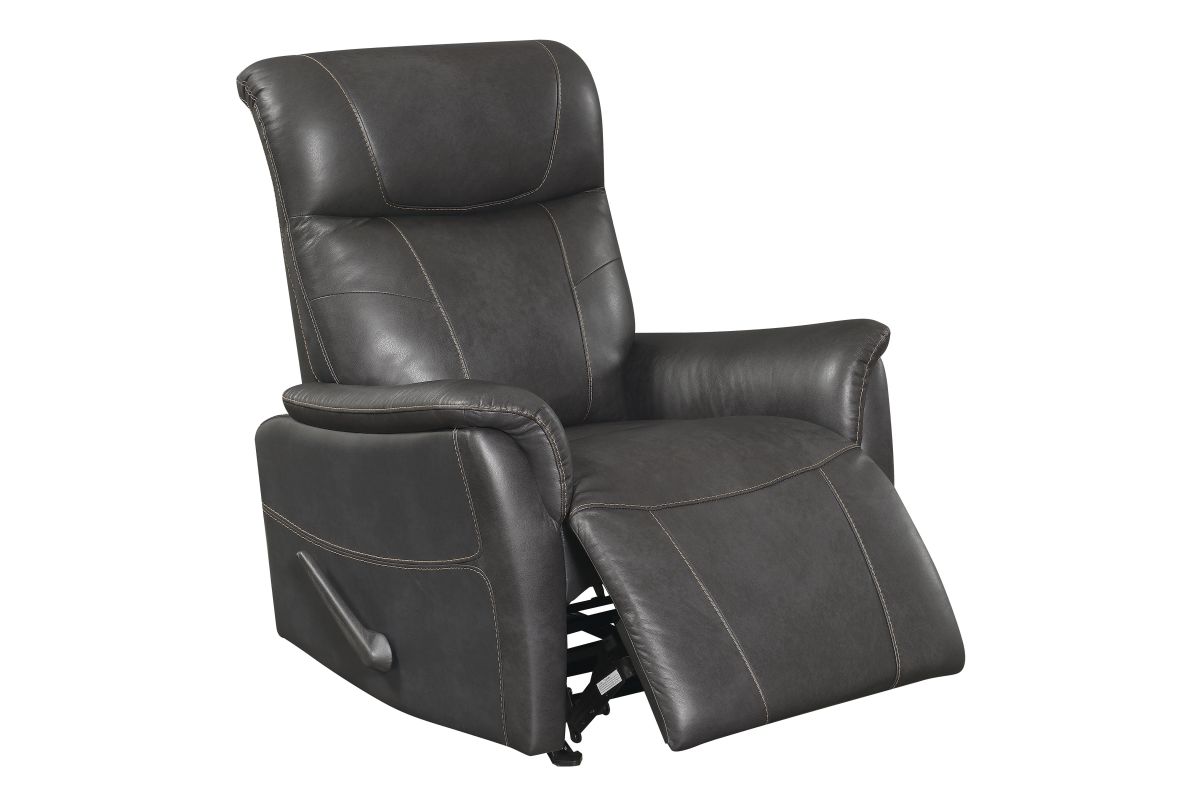 Raine Leather Rocker Recliner at GardnerWhite