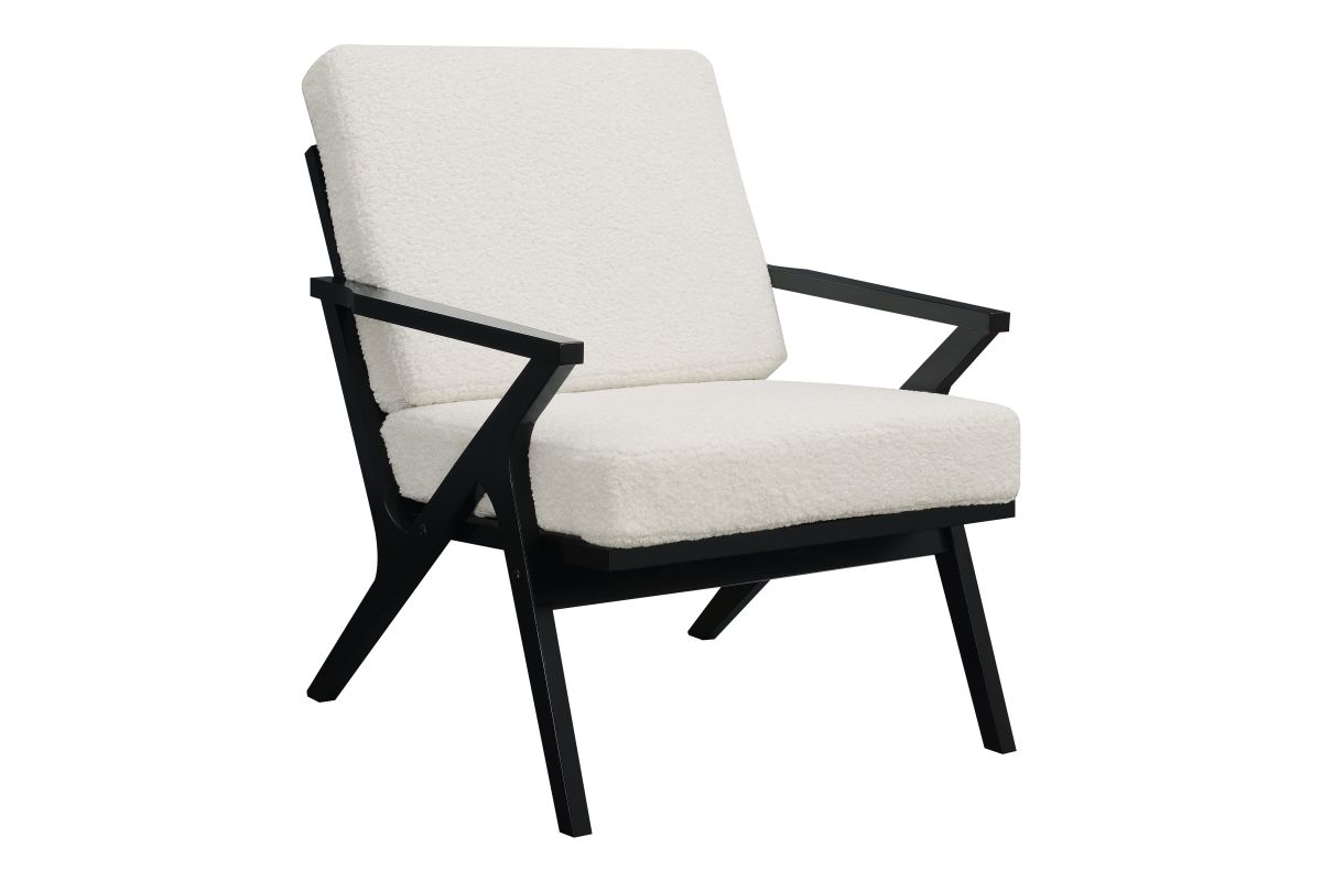 Wood Frame Sherpa Accent Chair at GardnerWhite