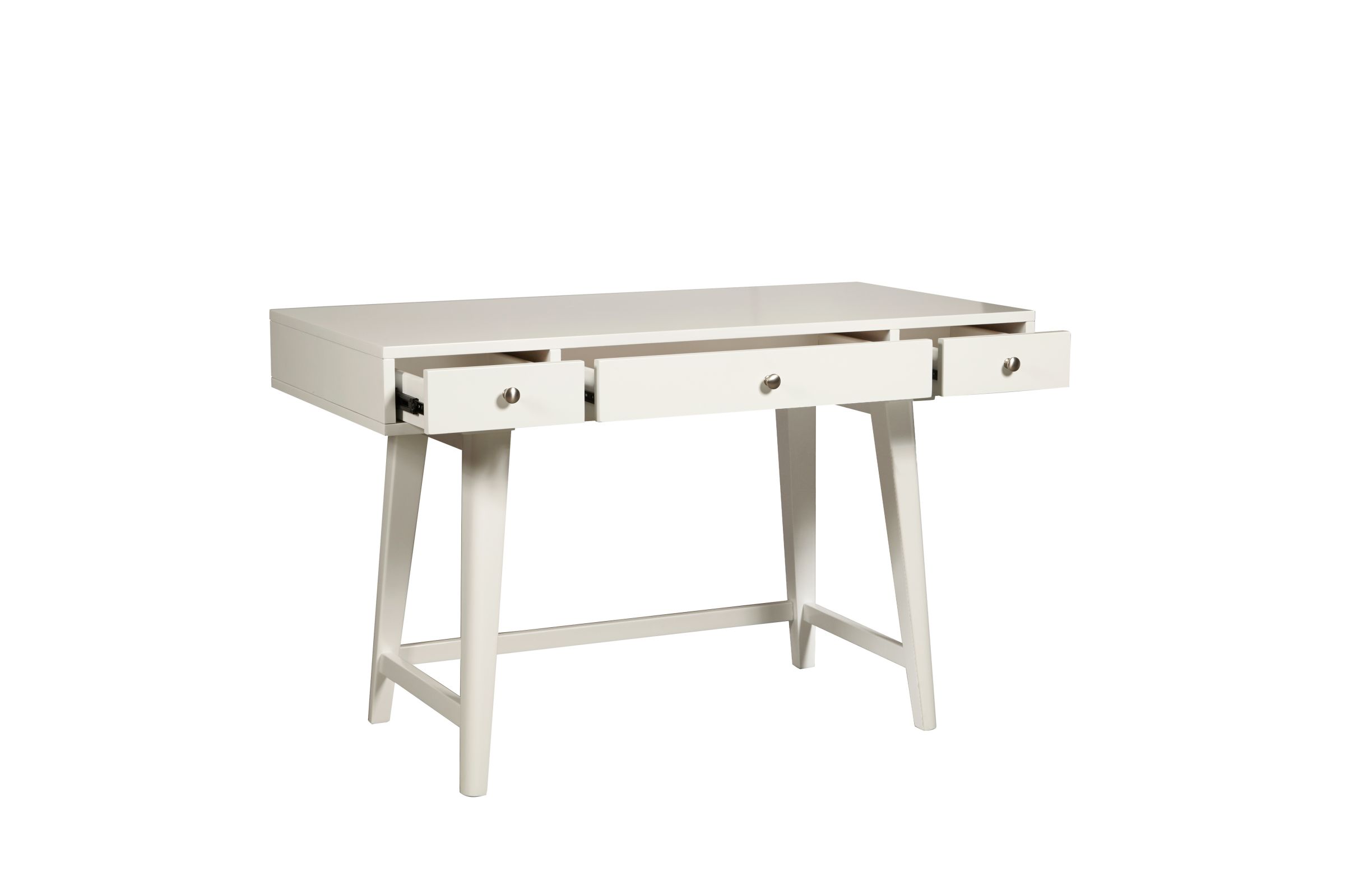 White Mid Century Desk at GardnerWhite
