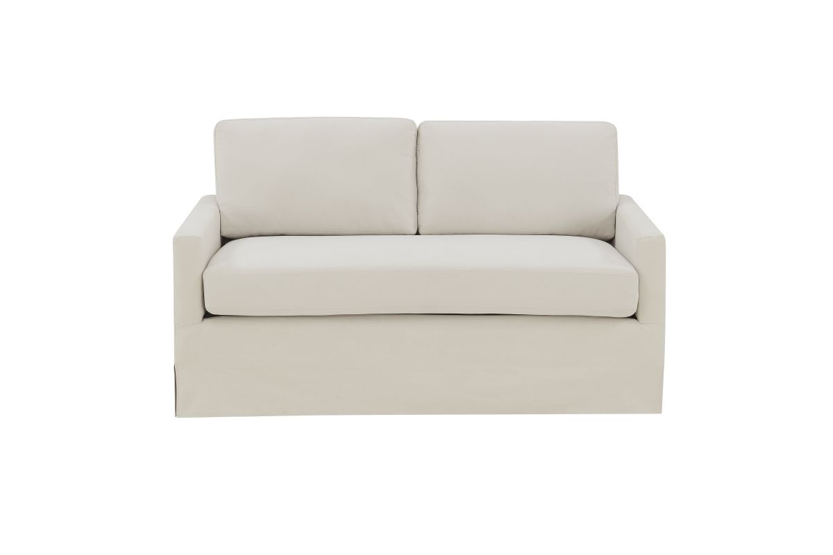 Modern Slipcover Style Sofa in Dune Beige at GardnerWhite