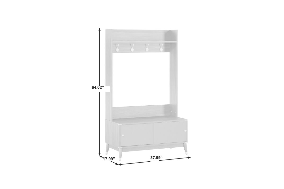 Sixth Ave Hall Tree in Wallnut at GardnerWhite