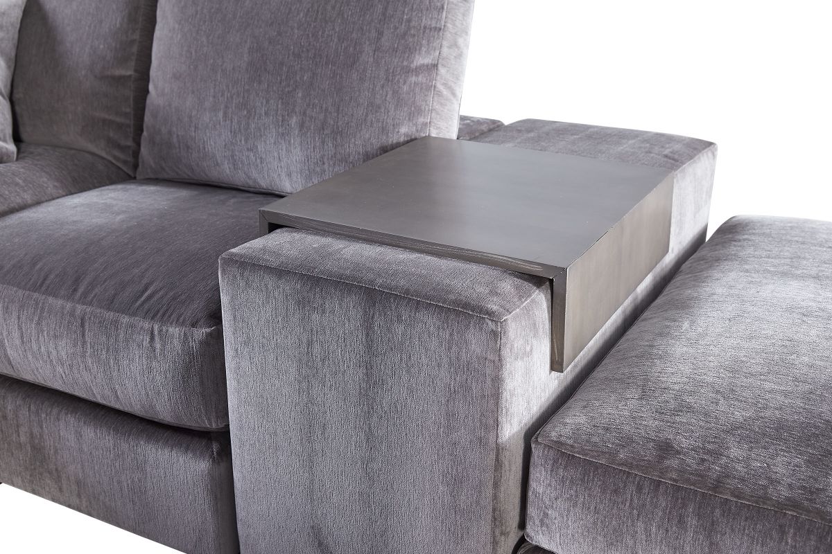 Lucca Smoke 5Piece Sectional by Vanguard at GardnerWhite