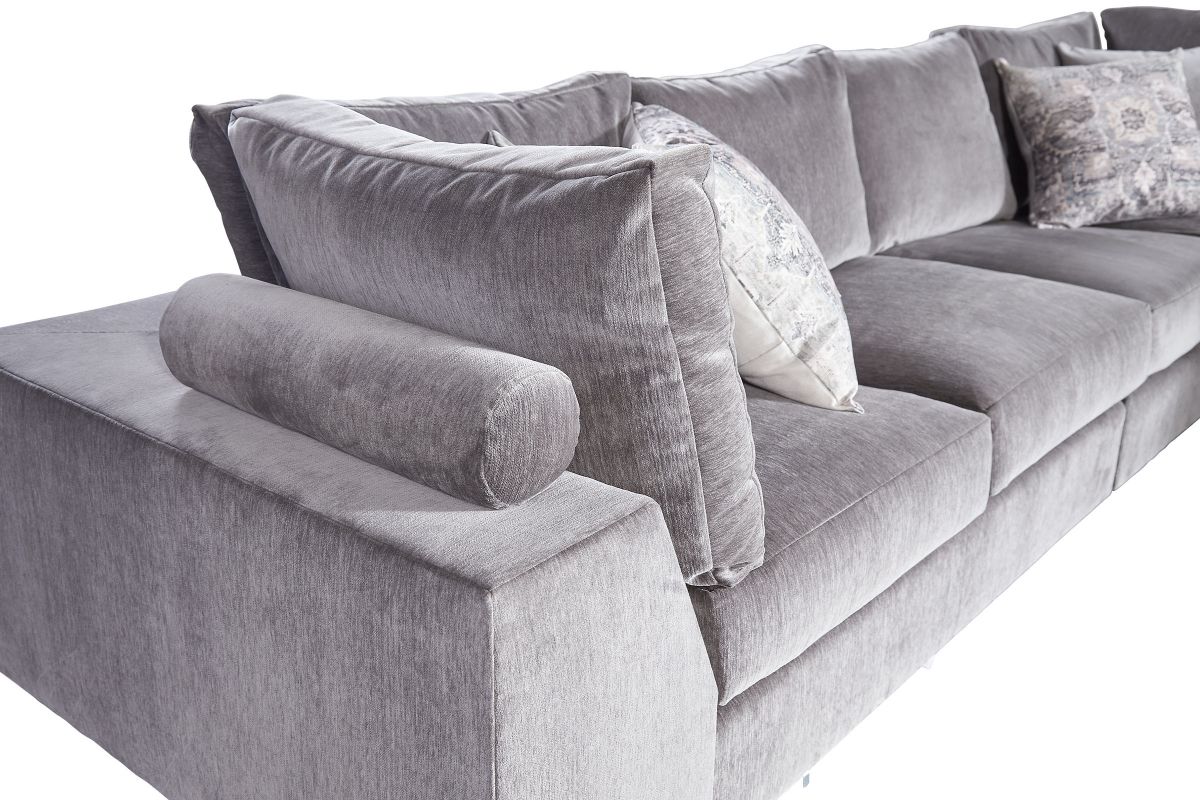 Lucca Smoke 5Piece Sectional by Vanguard at GardnerWhite