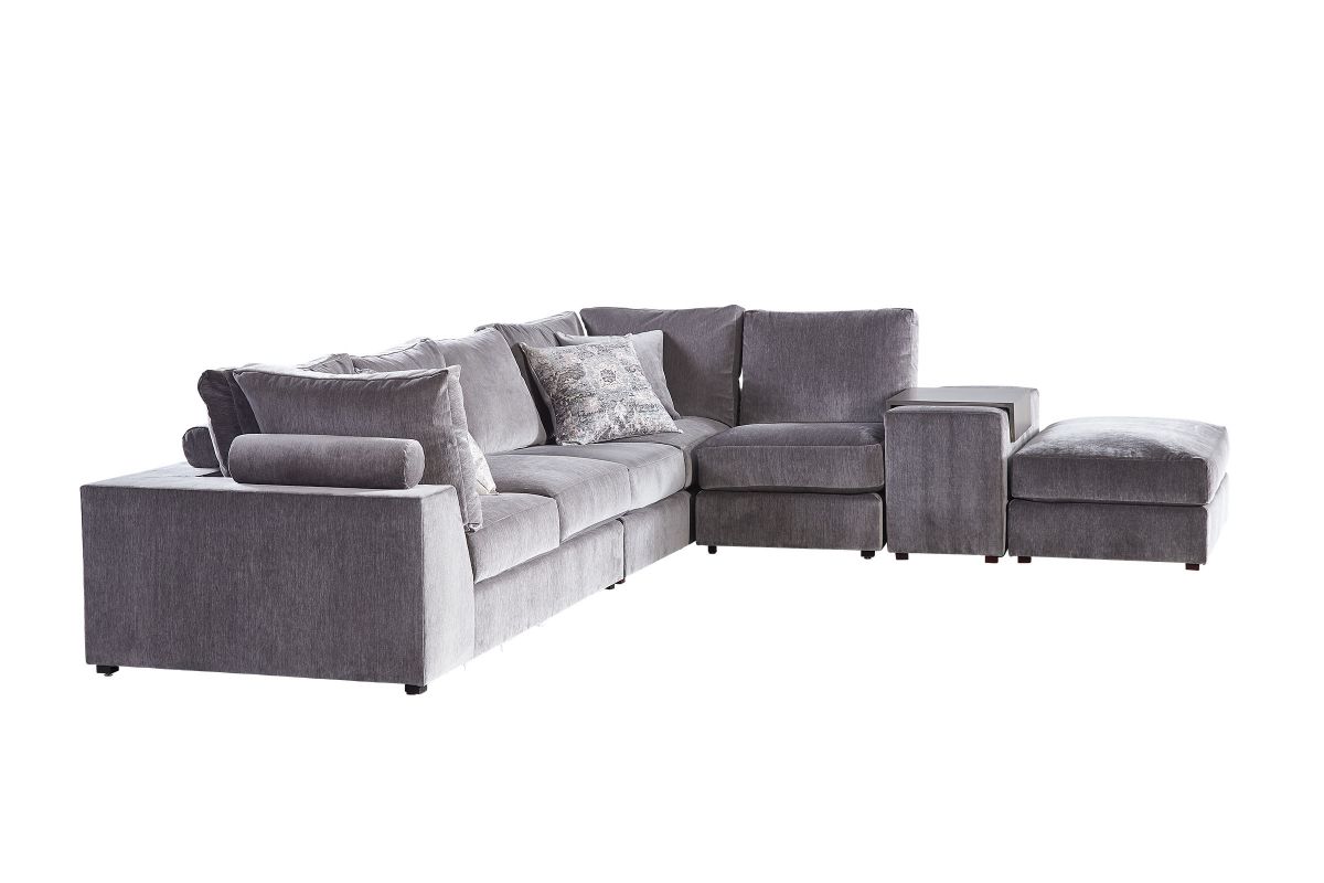 Lucca Smoke 5Piece Sectional by Vanguard at GardnerWhite