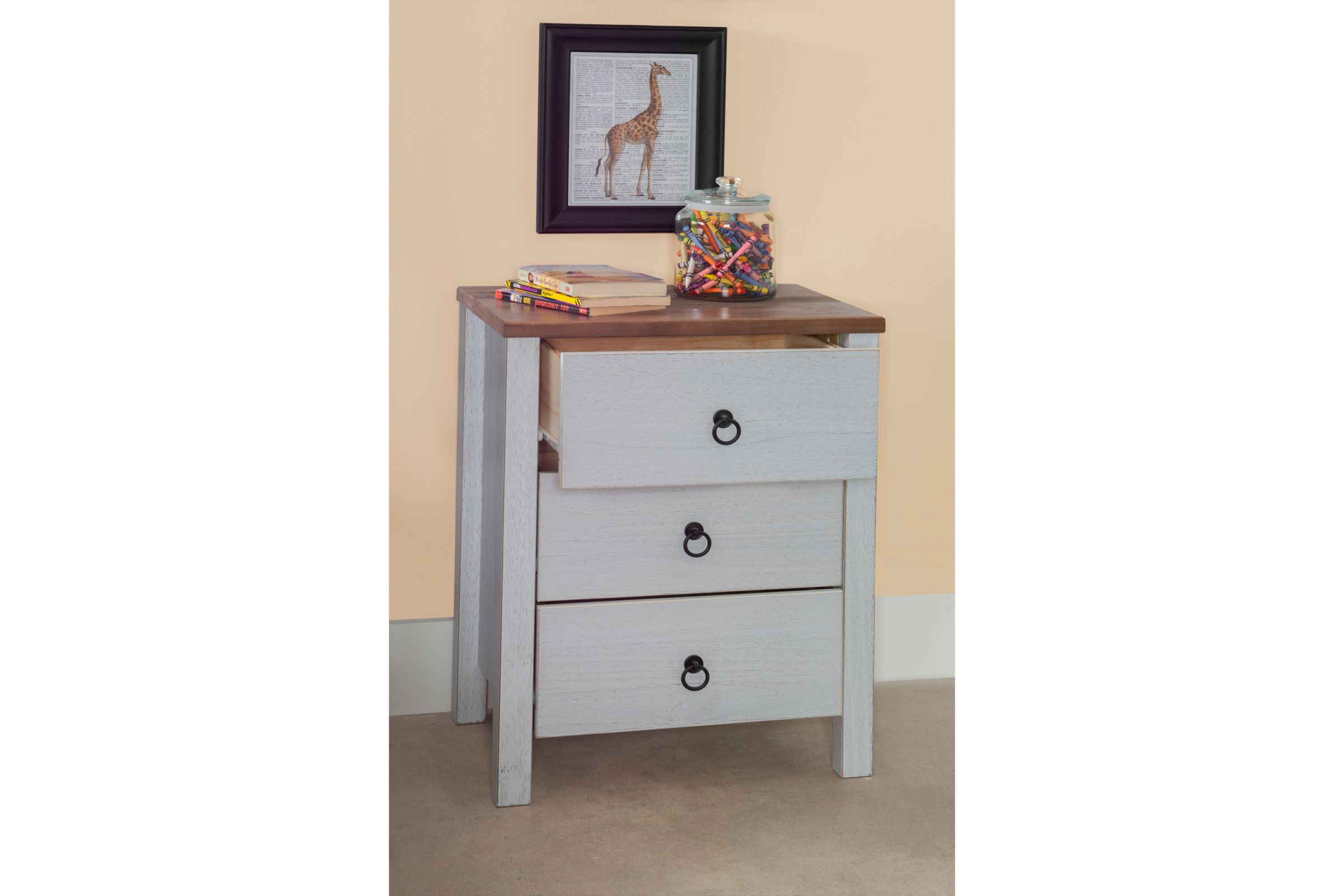 Rustic 3Drawer Chest at GardnerWhite