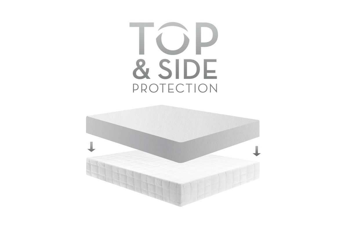 Five 5ided® Smooth Mattress Protector Split Queen at GardnerWhite