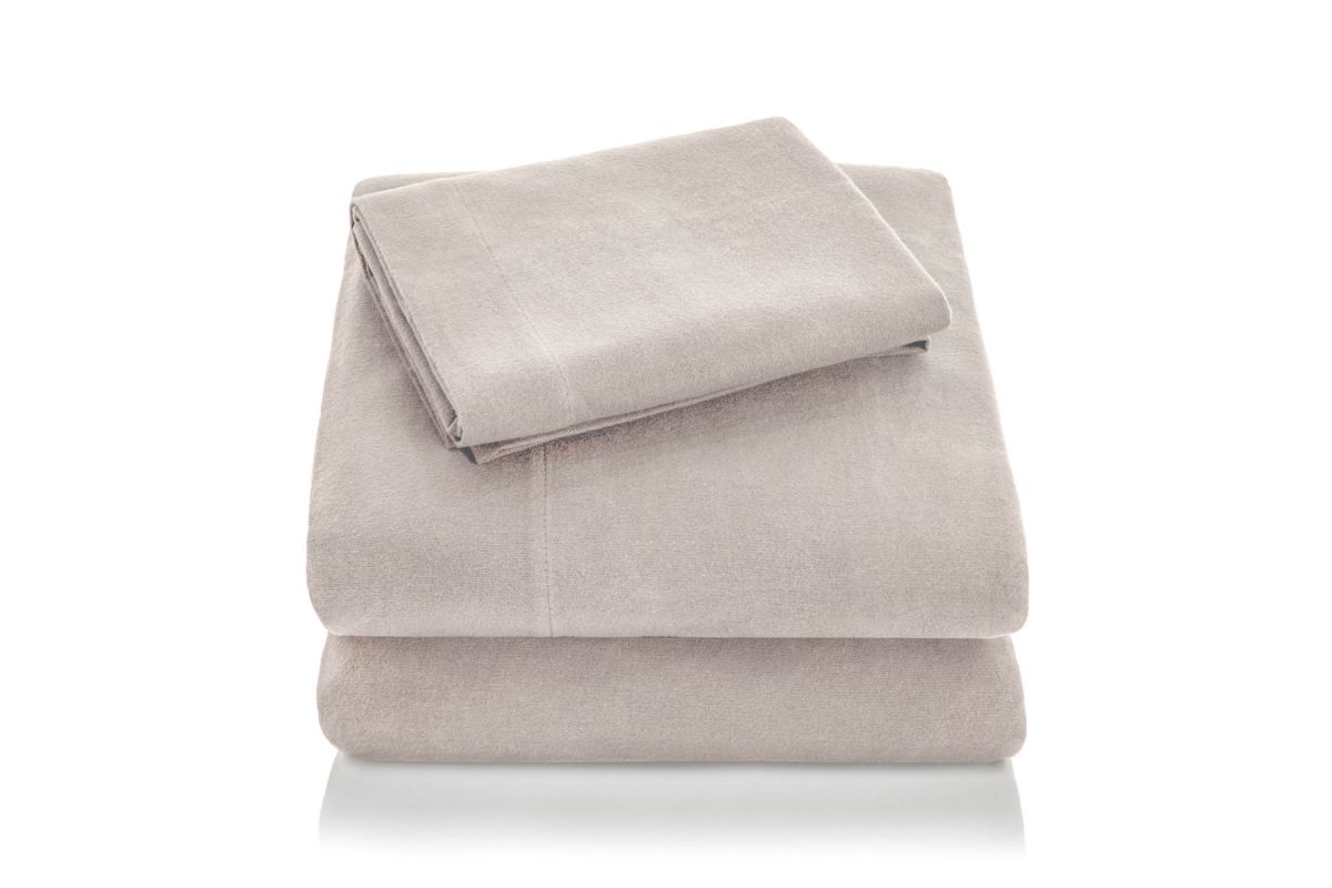 Portuguese Flannel Queen Pillowcase Coffee at GardnerWhite