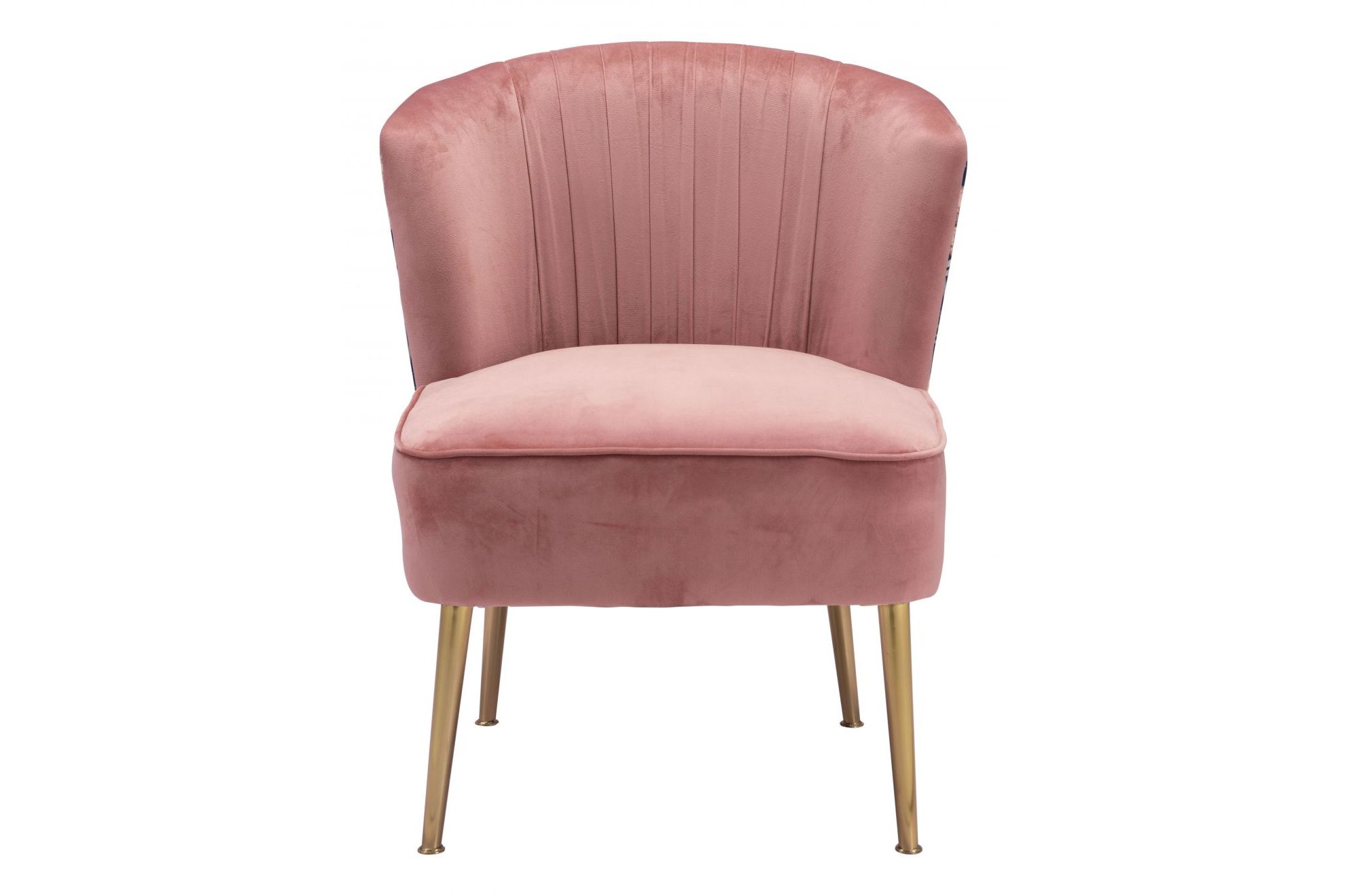 Tina Accent Chair Pink, Gold & Foliage Print at GardnerWhite