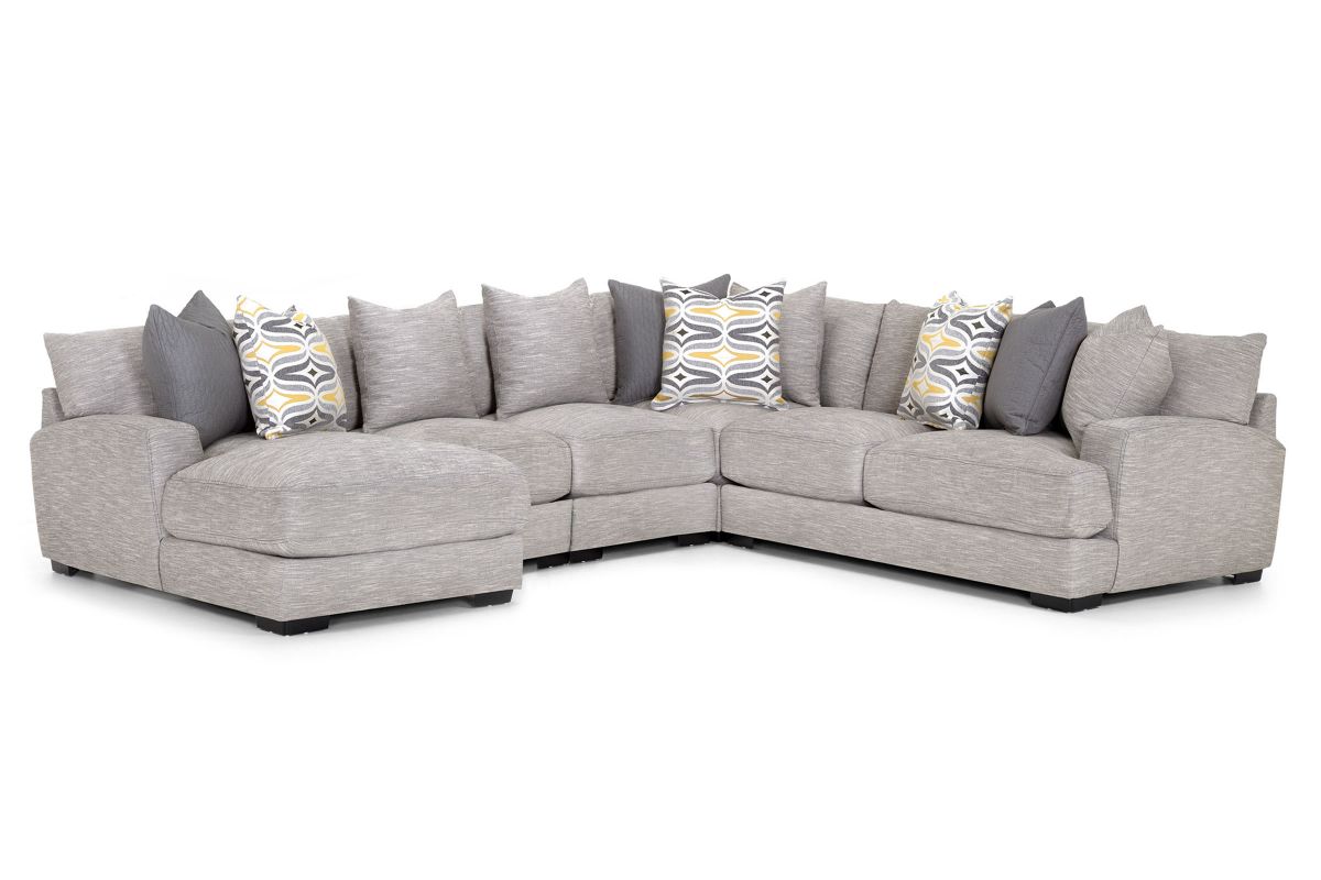Bradley 5Piece Sectional with Left Arm Facing Chaise at GardnerWhite