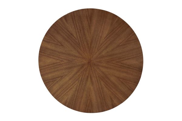 Crossroads 47" Round Wood Dining Table in Walnut
