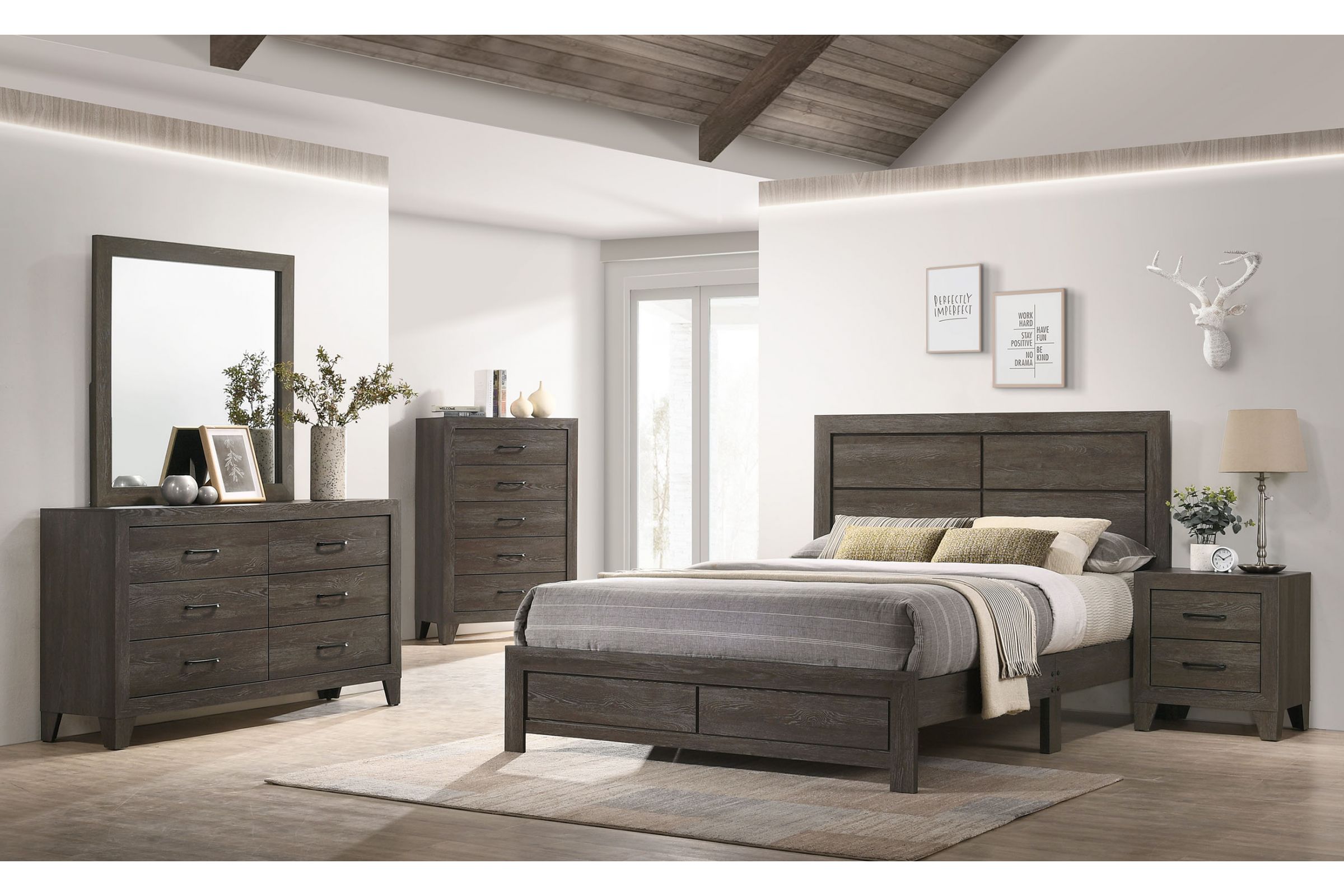 Hopkins Queen 3 Piece Bedroom Set at GardnerWhite