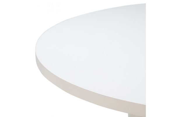 Kali 55" White Round Dining Table
