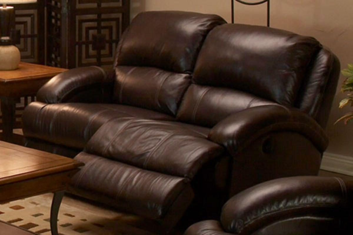 Malta Leather Power Reclining Loveseat at GardnerWhite