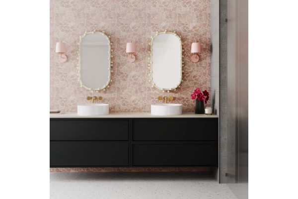Bubbles Ivory Oval Wall Mirror