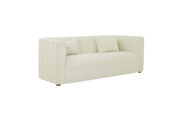 Callie Cream Velvet Sofa