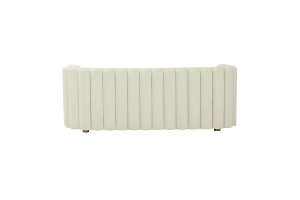 Callie Cream Velvet Sofa