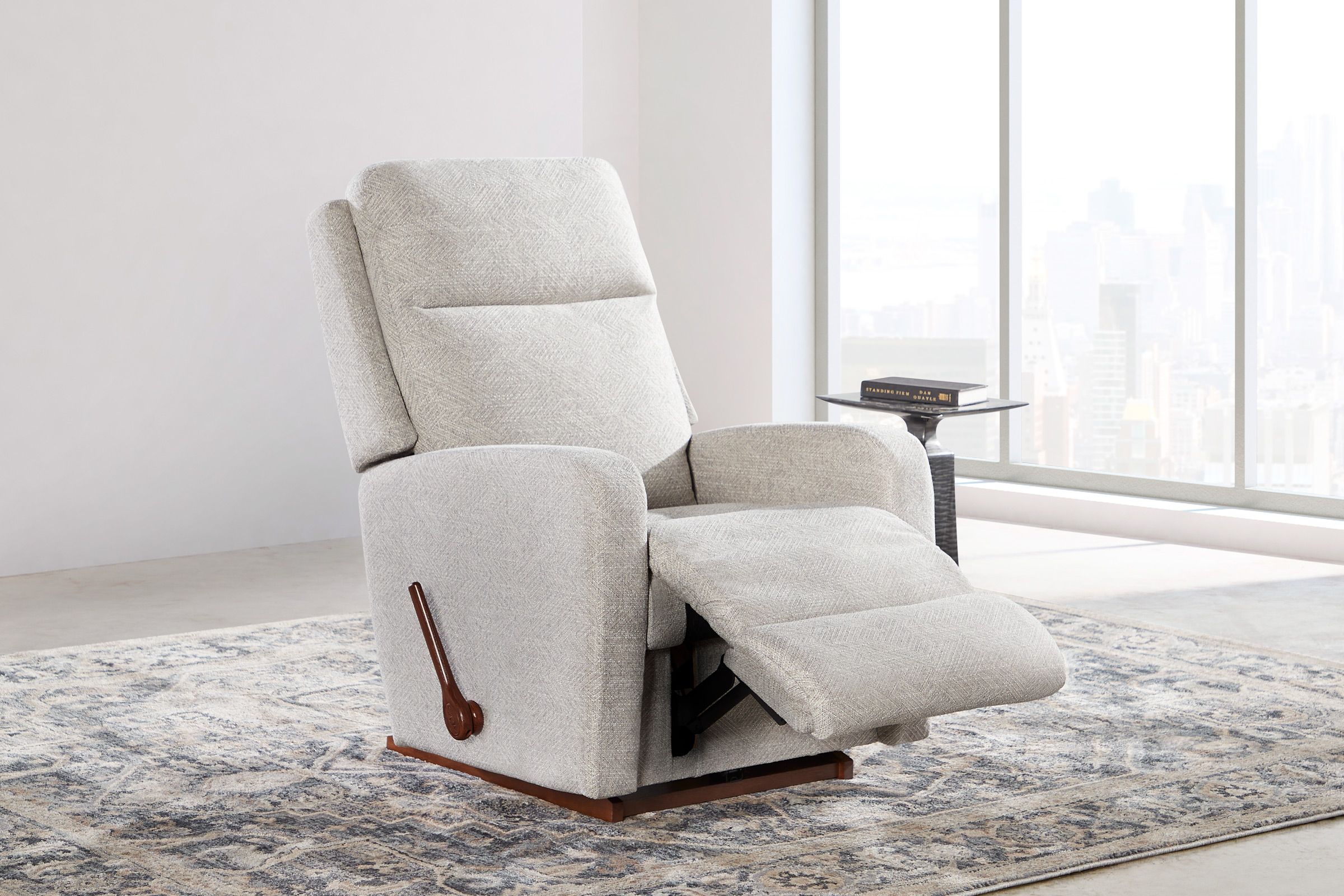 Finley Cement Rocker Recliner by LaZBoy at GardnerWhite