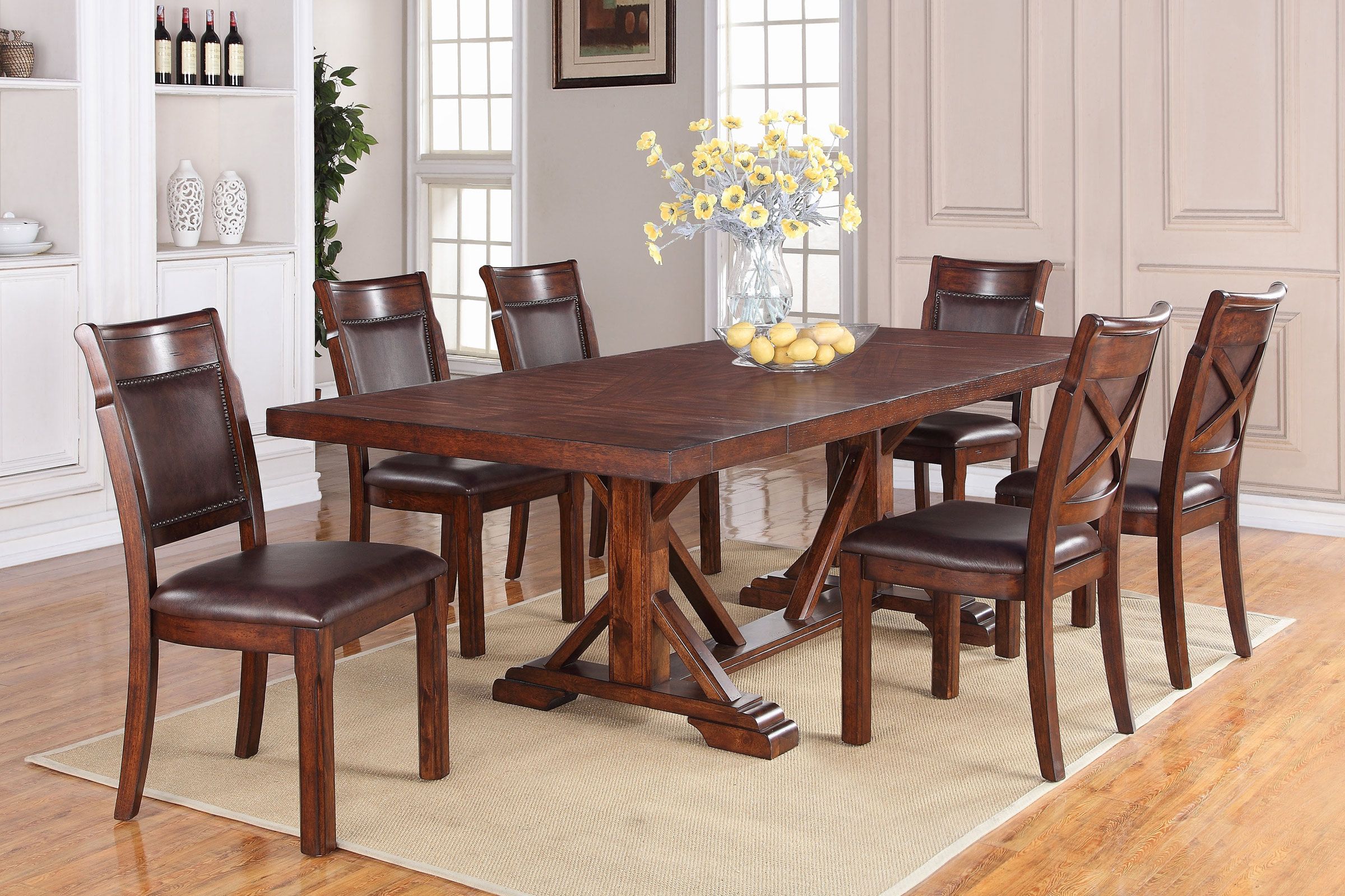 DINING TABLE (S) 3/22まで出品 Julian Extendable Rectangular Table + 4 Side Chairs at Gardner White