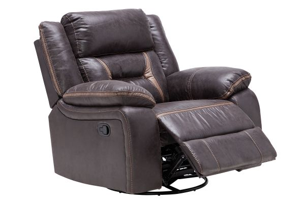 Duke Chocolate Swivel Glider Recliner