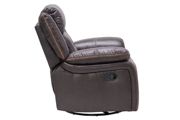 Duke Chocolate Swivel Glider Recliner