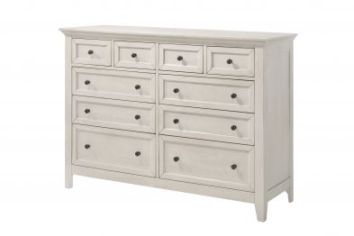 San Mateo White Dresser + Mirror at Gardner White
