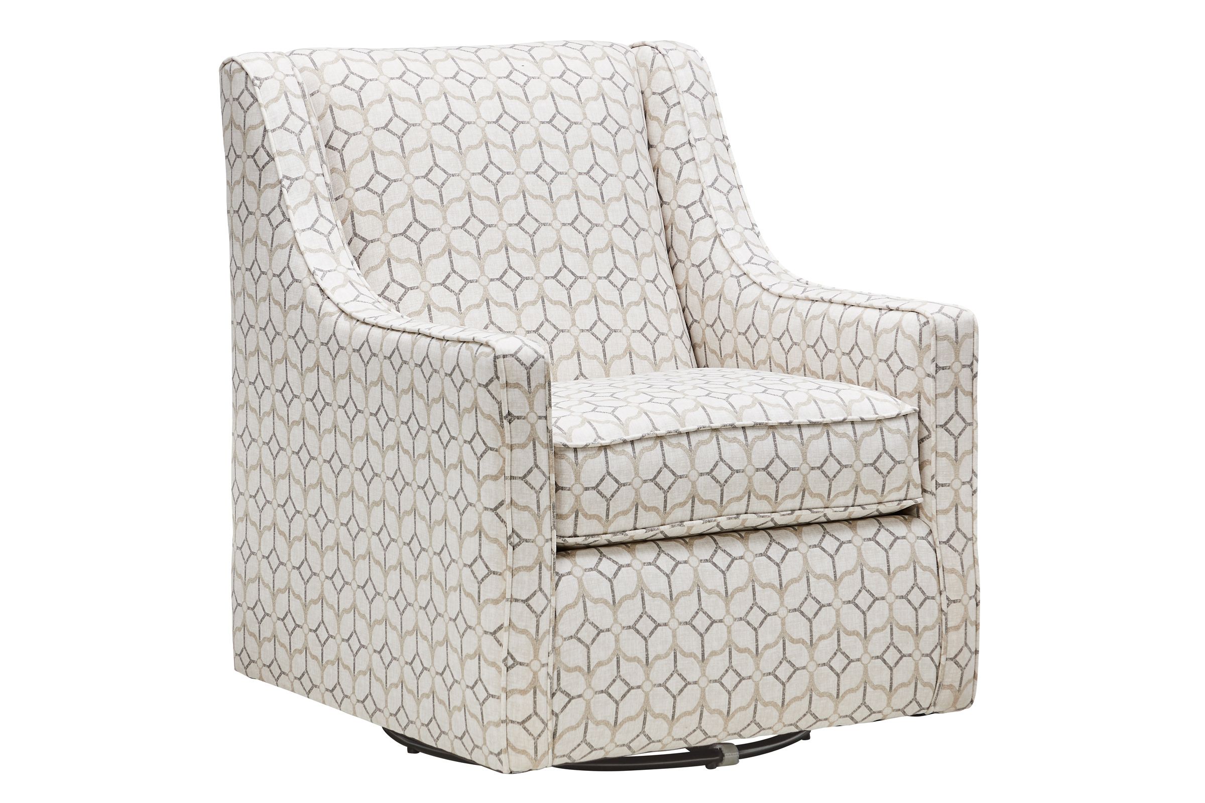 Orchid Pewter Swivel Chair at Gardner White