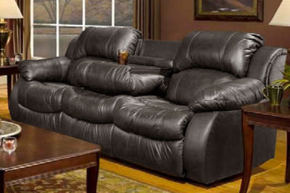 Keaton Dual Reclining Leather Sofa at GardnerWhite