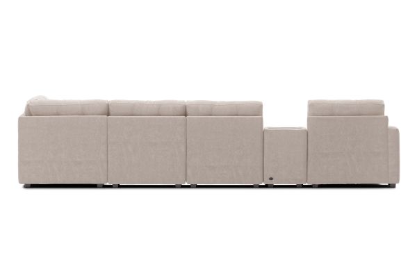 ModularOne Stone 8-Piece Sectional with Left Arm Facing Chaise