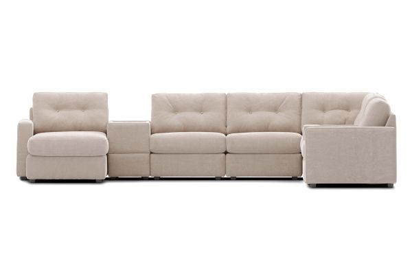 ModularOne Stone 8-Piece Sectional with Left Arm Facing Chaise