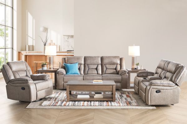 Duke Taupe Swivel Glider Recliner