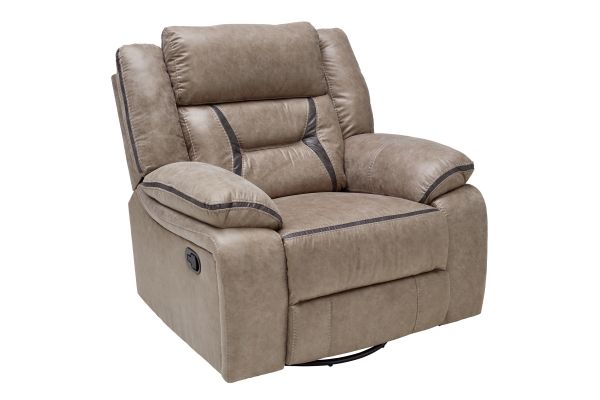 Duke Taupe Swivel Glider Recliner