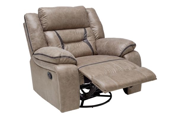 Duke Taupe Swivel Glider Recliner