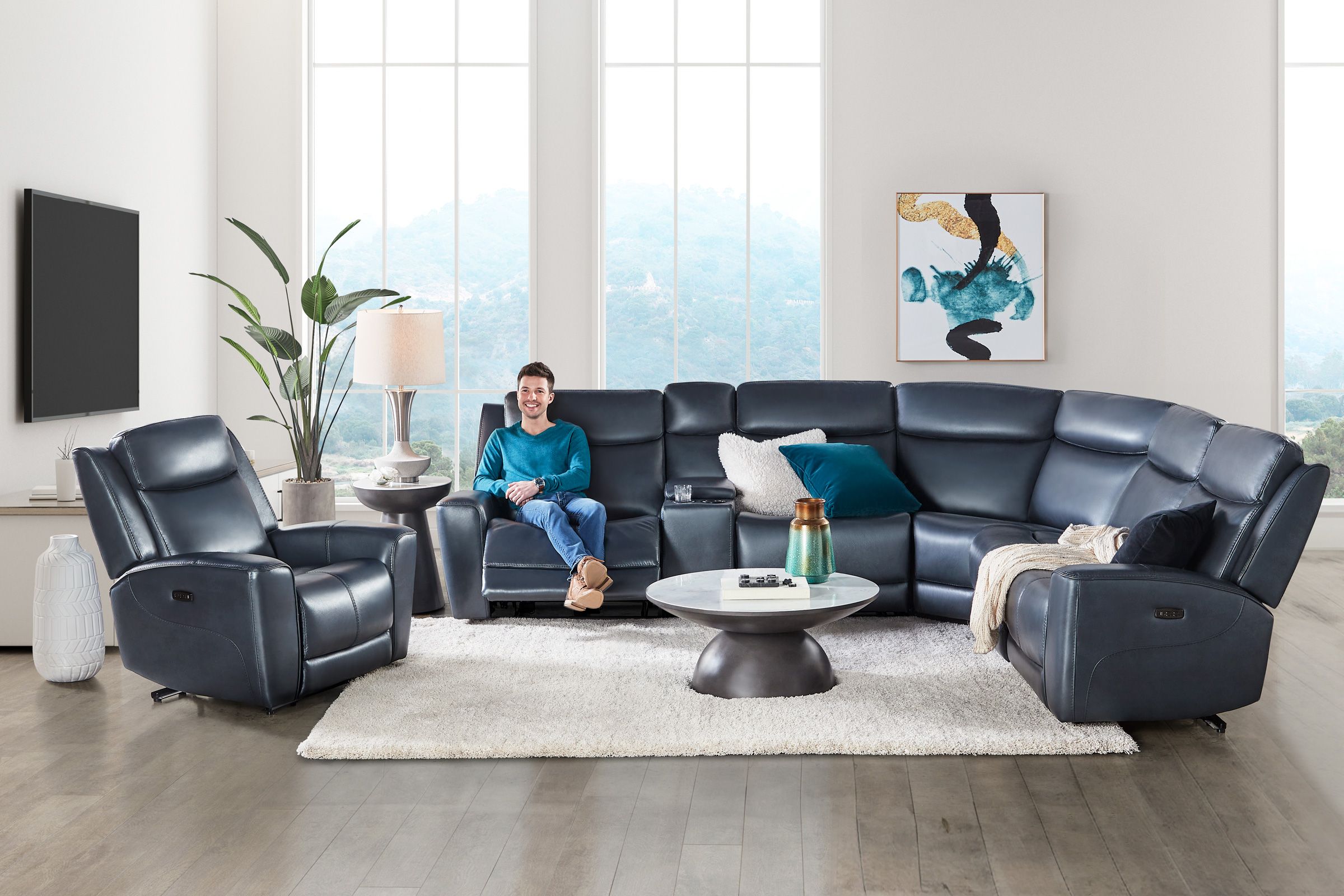 Kuka Home Lookbook | Gardner White Furniture - Scorpio Blue 7