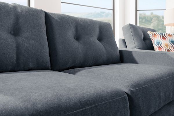 ModularOne Navy 5-Piece Sleeper Sectional with E-Console
