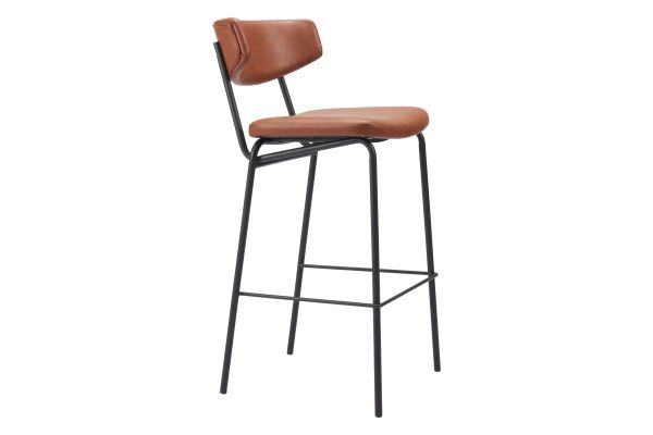 Charon Barstool (Set of 2) Vintage Brown