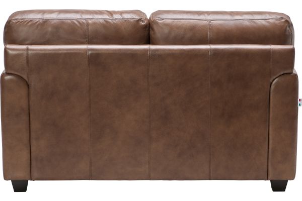 Wesley Brown Leather Loveseat