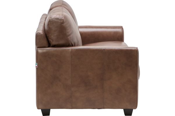 Wesley Brown Leather Loveseat