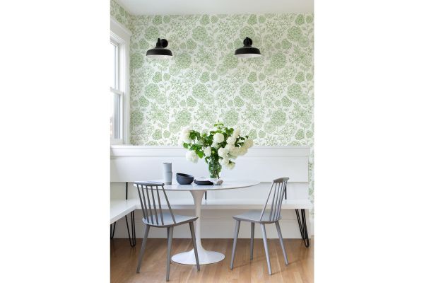Ada Green Floral Wallpaper