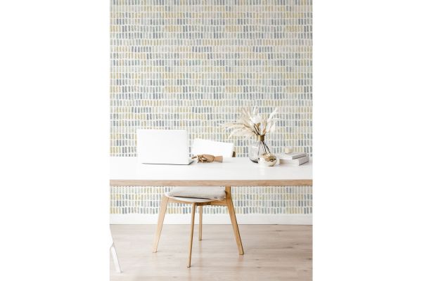 Brynne Yellow Watercolor Wallpaper