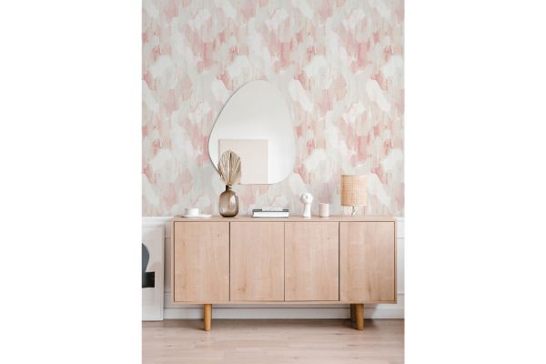 Mahi Blush Abstract Wallpaper