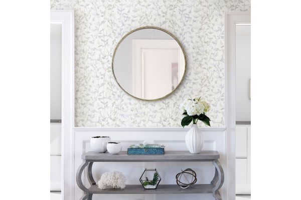 Thea Grey Floral Trail Wallpaper