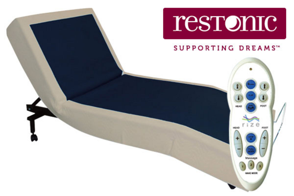 Restonic® Mocha Twin ExtraLong Adjustable Foundation