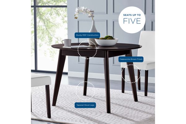 Vision 45" Round Dining Table by Modway