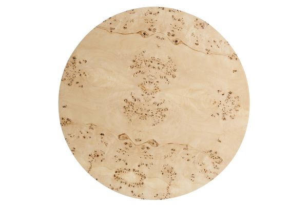 Cosmos 35" Round Burl Wood Coffee Table by Modway
