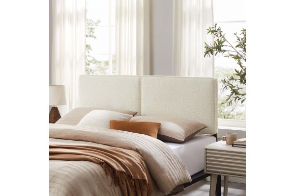 Lindee Boucle Fabric Full Headboard