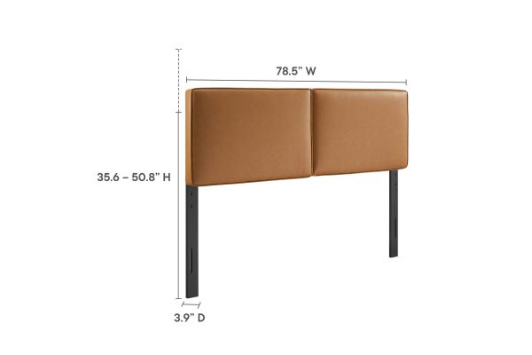 Lindee Vegan Leather King Headboard