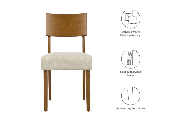 Pax Wood Dining Side Chairs Set of 2
